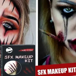 Vampyr Makeup Blodspray Latex til Cosplay og Halloween[D] Halloween makeup bag