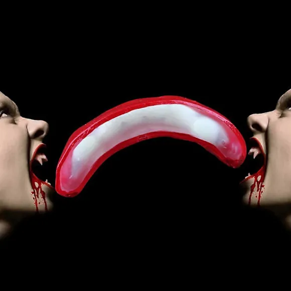Vampyrtænder til børn, sjove tricks, festartikler, julegave, stressreducerende, fødselsdagsgave (LGL) Multicolor