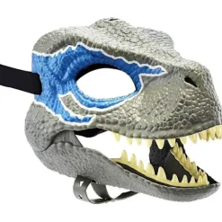 Velociraptor Blue Maske, Multifarvet (grå) (1 stk.)