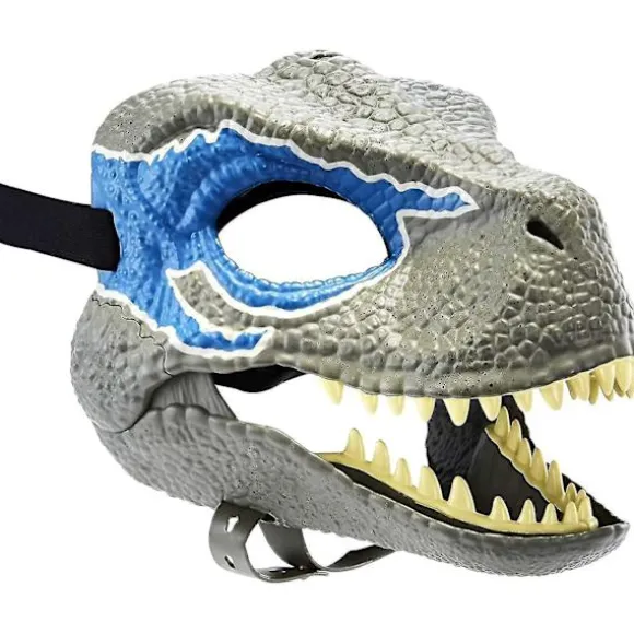 Velociraptor Blue Maske, Multifarvet (grå) (1 stk.)