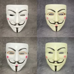 Vendetta Hacker Mask Anonym julefestgave til voksen K A7 one size