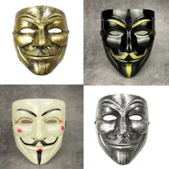 Vendetta Hacker Mask Anonym julefestgave til voksen K A7 one size