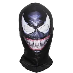 Venom-maske til hele hovedet, realistisk strækstof Venom-kostumetilbehør til Halloween, cosplay, rollespil, Comic-Con og superhelteudklædningsarrangementer | Fyndiq