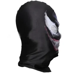 Venom-maske til hele hovedet, realistisk strækstof Venom-kostumetilbehør til Halloween, cosplay, rollespil, Comic-Con og superhelteudklædningsarrangementer | Fyndiq