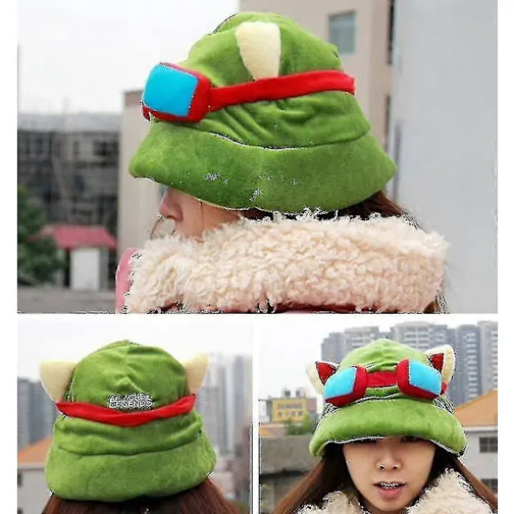 Vention Teemo League Of Legends Lol Hat - Fantastisk Til Udklædning, Karneval Og Kostume Én (FMY)