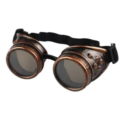 Vintage Victorian Steampunk Briller Svejsning Gotisk Cosp Rød Bronze One Size Red Bronze