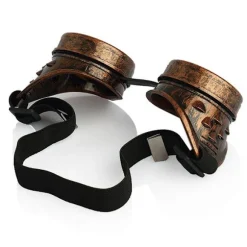 Vintage Victorian Steampunk Briller Svejsning Gotisk Cosp Rød Bronze One Size Red Bronze