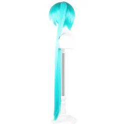Vocaloid Cosplay Parykker 110cm Lang Grøn Pink Med 2 Klips Miku Syntetisk Hår Paryk Green