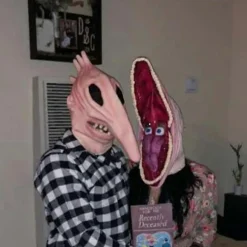 Voksen Beetlejuice Barbara Og Adam Monster Maske Par Halloween Sjove Kostumer A A