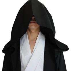 Voksen Halloween Kostume Hættetrøjer Robe Cosplay Kapper Hættekjole sort Z black XL