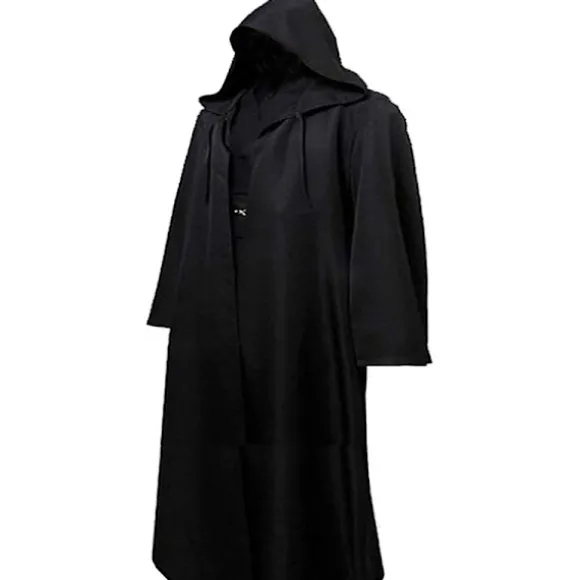 Voksen Halloween Kostume Hættetrøjer Robe Cosplay Kapper Hættekjole sort Z black XL