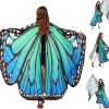 Voksen Sommerfuglevinger Kappe 168 * 140cm Voksen Sommerfugl Kostume Polyester Sommerfuglevinger Kappe Voksen Karnevalskostume Farverig til Halloween, Jul, | Fyndiq
