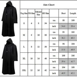 Voksen Star Wars Jedi Darth Vader Kostume Cos Kappa Cape Fancy black L