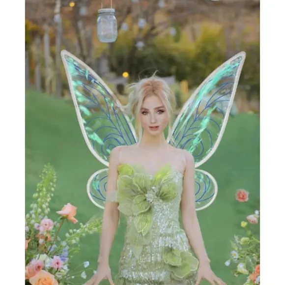 Voksne Fe-vinger, bl? Vuxen Fe-vinge Kostume Winx Fe-vinge