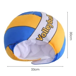 Volleyball Plys Hat Ekstra Blød Realistisk Udseende Bedårende Vaskbar Fuld Fyldt Dekorativ Ikke-Falming Nyhed Volleyball Plys Hat Cosplay Hovedbeklædning | Fyndiq