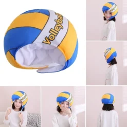 Volleyball Plys Hat Ekstra Blød Realistisk Udseende Bedårende Vaskbar Fuld Fyldt Dekorativ Ikke-Falming Nyhed Volleyball Plys Hat Cosplay Hovedbeklædning | Fyndiq