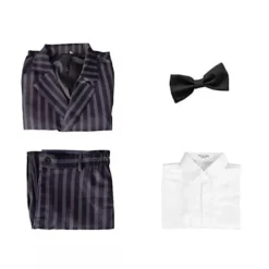 Wednesday Addams Kostume Morticia Maxikjole Langærmet Herr Gomez Cosplay Damekostume Women Costume XXL Women Costume XXL