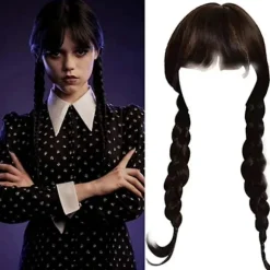 Wednesday Addams Paryk med Paryknet Parykker til Wednesday