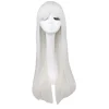 Wekity 80cm smuk charmerende Cosplay ligehår paryk, hvid