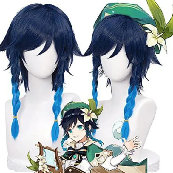 Wendy cos paryk original gud-serie anime spil gradient farvning omvendt fletning anime cosplay paryk