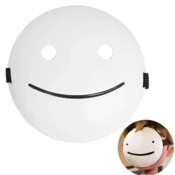 White Smile Dream Mask Cosplay Maske Rekvisitter til Halloween Karneval Party Maskerade