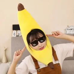 Wicked Costumes Sjov Banan Gul Hat til Voksne, Unisex