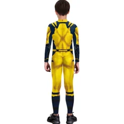 Wolverine Kostume til Mænd, Superhelt Jumpsuit til Drenge, Halloween Cosplay, Bodysuit, Rekvisitter, Fantasy Yellow M