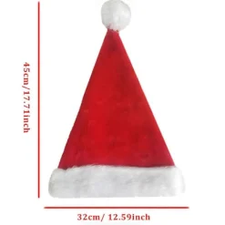 XHW Lysende Julehat Julemandshat Med LED Lys Blinkende Julemandshat Til Voksne Og Børn Julegaver Julemandshat Julehat Juleferie