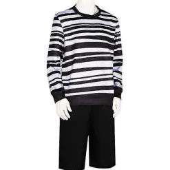 {xjxj}Cosdaddy Wednesday Pugsley Cosplay Addams Kostume til Voksne Herrer Skjorte Bukser Dragter Halloween Karneval Party Kostume-