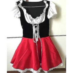 Xs-6xl Deluxe Voksen Rødhætte Kostume Med Kappe Kvinder Udklædning Halloween Fest Prinsesse Fancy Kjole color:6XL-Red Riding Hood