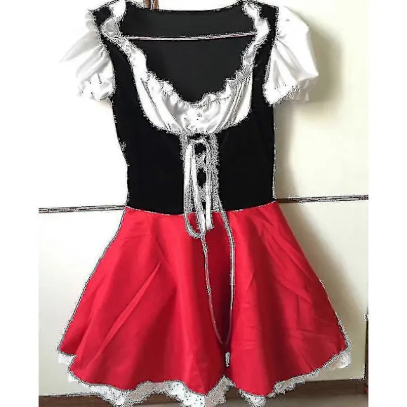 Xs-6xl Deluxe Voksen Rødhætte Kostume Med Kappe Kvinder Udklædning Halloween Fest Prinsesse Fancy Kjole color:6XL-Red Riding Hood