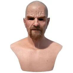 {YM}Realistisk gammel mand maske latex Halloween Cosplay Party Fuld maske Fg (FMY)