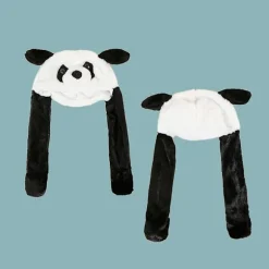 Yndig Panda Ører Bevægelig Plys Hat Legetøj All-match Til Pige Dreng I Efterår Vinter