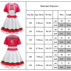 Zombies 3 Addison Cheerleading Cosplay kostume kjole Halloween 150cm