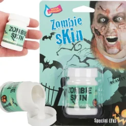 Zoombie hud makeup för halloween att måla ärr sår makeup hud